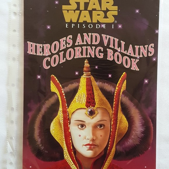 Star Wars Episode 1 Heroes and Villains Coloring Book 1999 Random House … - Picture 10 of 11